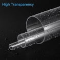 thumbnail image 5 of Plastic Pipe Rigid Tube Clear 1"(26mm) ID 1.1"(28mm) OD 9.6" (245mm) for Lighting, Water Plumbing, Pack of 3, 5 of 6