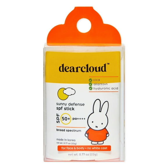 dearcloud x Miffy Sunny Defense Sun Stick SPF 50  PA     – Korean Sunscreen for Face & Travel Size (.77 oz)
