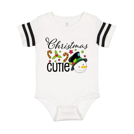 

Inktastic Christmas Cutie snowman Gift Baby Boy or Baby Girl Bodysuit