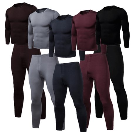 Thermal underwear sets Men Winter Long Sweat fleece quick drying (Best Workout Pants For Cold Weather)