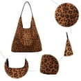 thumbnail image 2 of Leopard Tote Bag for Women Cheetah Shoudle Purse Brown Vintage Hobo Bag Large Capacity Tote Bag for Work, 2 of 6