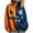 Navy #, variant on Nmnitkp Womens Halloween Sweatshirts Crewneck Vintage Patchwork Pumpkin Face Distressed Drop Shoulder Oversized Long Sleeve Pullover Fall Spooky Casual Tops for Party Daily Wear Navy,L