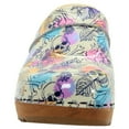 thumbnail image 4 of BJORK Maja Wood Printed Leather Clogs (Bonita - EU36), 4 of 8