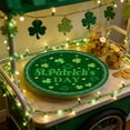 thumbnail image 2 of St. Patrick's Day Party Supplies Disposable Tableware Set, 16 Pcs Shamrock Themed Paper Plates(A), 2 of 6