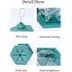 thumbnail image 2 of Comederos para pájaros para colgar al aire libre, comedero para pájaros, comedero para pájaros salvajes con techo para decoración exterior y reloj (verde), 2 of 5