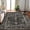 Black tone, variant on SOLLED Vintage Washable Area Rug, Distressed Non-Slip Floral Soft Rug for Living Room Bedroom Dining Entryway
