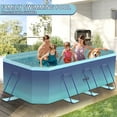 thumbnail image 5 of JUANYU 102in Foldable Swimming pool,Non-Inflatable Outdoor Pools for 1-6 Person,101" x 66" x 20"in,Glacier Blue, 5 of 9