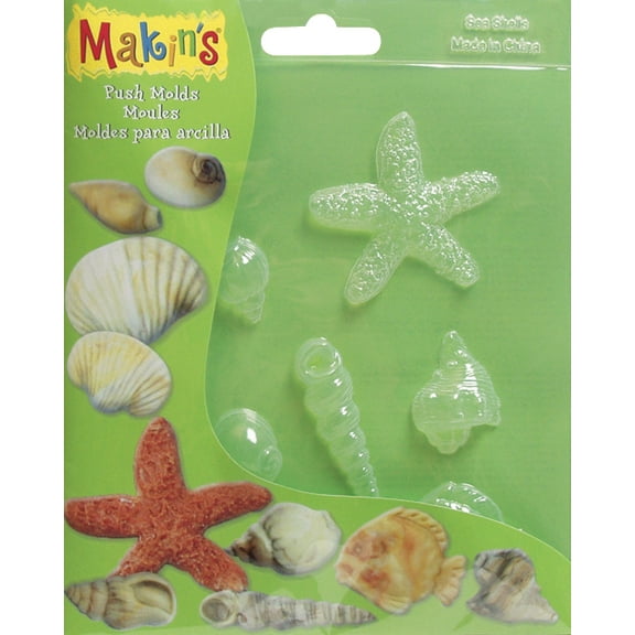 Makin's Clay Push Molds-Seashells