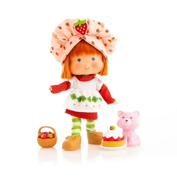 Strawberry Shortcake Limited Edition Classic Version 5.5-inch Poseable Sweet Scented Fashion Doll with 4 Surprise Reveal Accessories