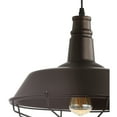 thumbnail image 6 of JONATHAN Y Farmhouse 14.25" Adjustable Industrial Metal LED Pendant, Oil Rubbed Bronze, 6 of 7