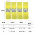 thumbnail image 2 of Unique Bargains Pack of 4 Dog Leg Soft Knitted Dog Socks Joint Protection Yellow Cat M, 2 of 7