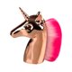 thumbnail image 1 of FELTECHELECTR Brocha de maquillaje con forma de unicornio, para polvos, rubor, base, para mujeres y niñas (mango dorado, cerdas rosas), 1 of 6