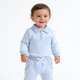 thumbnail image 1 of Conjunto de cuello vuelto de manga larga para niño, mono de otoño e invierno para niño y niña, conjunto de cuello vuelto de manga larga con botones para bebé, top de poliéster para niño, 1 of 8