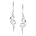 thumbnail image 2 of Bling Jewelry Womens Egyptian Dangle Earrings Snake Design Sterling Silver, 2 of 4