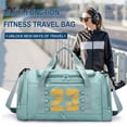 thumbnail image 2 of Nylon Dry Wet Separation Bags Mochila deportiva resistente al desgaste para viajes de natación FLhrweasw Nuevo, 2 of 9