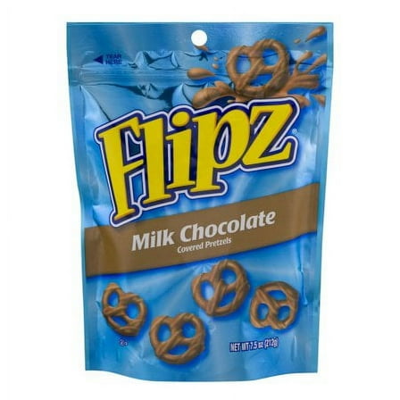 Flipz Milk Chocolate Covered Pretzels (Pack of 12)