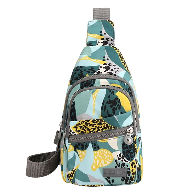 Bolso Bandolera Bolso cruzado para mujer Bolso de pecho a la moda Bolso de cintura en el pecho Monedero (jungla urbana) Ehuebsd Para Estrenar