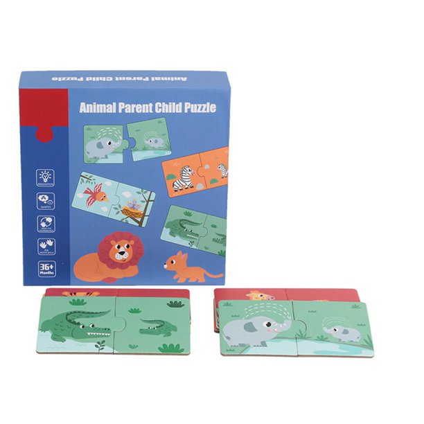 Tarjetas De Rompecabezas Cognitivas, Juguetes Educativos Flashcard, Juego A Juego Para Niños Pequeños Speravity FN003324-02