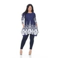 thumbnail image 2 of White Mark Women's Plus Size Dulce Tunic Top, 2 of 4