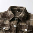 thumbnail image 5 of Lilgiuy Kids Toddler Baby Boys girls Flannel Shirt Jacket Plaid Jacket Long Sleeve Lapel Shacket Button Down Fall Shirt Coat Outwear for Halloween Thanksgiving, 5 of 5
