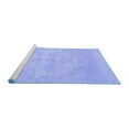 thumbnail image 2 of Ahgly Company Machine Washable Indoor Rectangle Oriental Blue Industrial Area Rugs, 5' x 7', 2 of 4