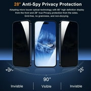 Entronix Screen Protector Compatible with iPhone 14, Privacy Tempered Glass, 2-Pack