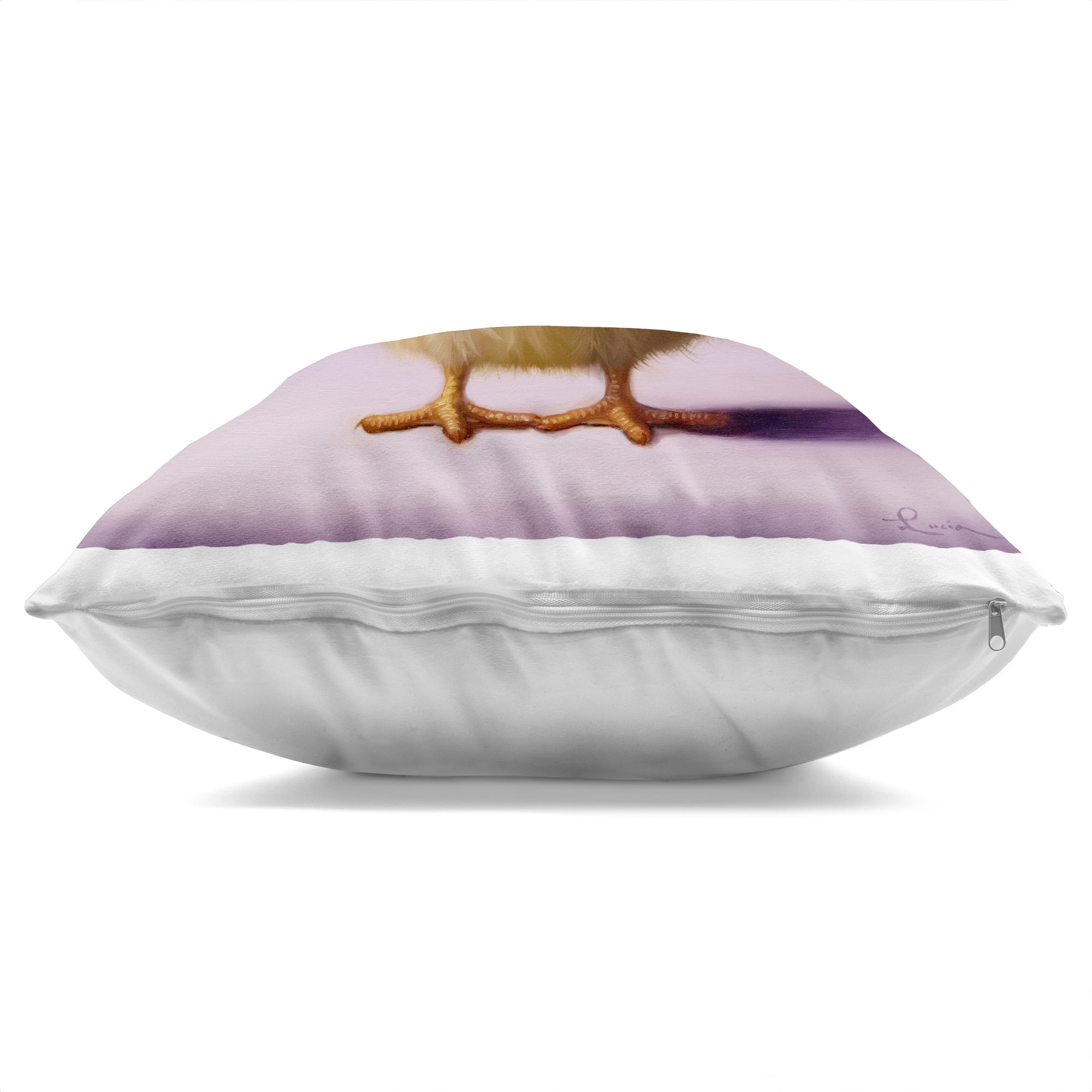 Stupell Industries Bow Peep Groovy Chick Decorative Printed Throw Pillow, design by Lucia Heffernan
