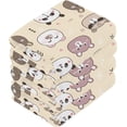 thumbnail image 3 of Dreamtimes 4 PCS Cartoon Bear and Panda Washcloths, 12 X 12 Inches Cotton Wash Cloths, Highly Absorbent and Soft Face Towels for Bathroom,Gym,Hotel and Spa, 3 of 7