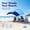 Sky Blue + Dark Blue, variant on Beach Canopy Sun Shade Tent, 10 X 10ft Portable Beach Shelter with Sandbags & Guy Lines, UPF 50+ Waterproof Oxford Fabric, Lightweight Outdoor Shade Canopy for Beach, Camping, Picnic, Family, Blue