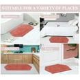 thumbnail image 2 of Home Weavers Waterford Collection 100% Cotton Non-Slip Bathroom Rug Set Machine Washable Bathroom Rug-17"x24", Bath Rug- 21"x34", Bathroom Rug- 24"x40", Coral Color 3 Piece Bath Rug set, 2 of 8