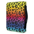 thumbnail image 3 of Xoenoiee Rainbow Gradient Leopard Print Bible Case Bible Cover Faux Leather Carrying Book Holder Church Bags with Zipper Study Essentials Organizer Tote Gifts for Women Men, M, 3 of 7