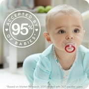 NUK Orthodontic Pacifiers, 6-18 Months, Neutral, Unisex, 3 Pack