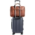 thumbnail image 5 of 18-Inch Buffalo Leather Laptop Messenger Bag – Trolley-Compatible Briefcase for Men and Women with YKK Zippers and Multiple Compartments, 5 of 6