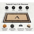 thumbnail image 6 of A1HC Natural Coir & Rubber Door Mat - 30"x 60", Hand-Flocked, Thick, Durable, Heavy-Duty, Indoor/Outdoor Doormat Monogrammed, 6 of 7