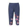 thumbnail image 5 of Tnhcen Women's Floral Print High Waisted Yoga Pants Denim Look 7/8 Length Workout Leggings for Women, Butter Soft Stretchy Capris with Rose Pattern S-3XL, 5 of 7