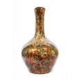 thumbnail image 1 of Lester Foiled & Lacquered Ceramic Long Neck Bottle Vase, 1 of 1