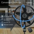 thumbnail image 4 of Lasko Cyclone 18" 3-Speed Oscillating Remote Controlled Pedestal Fan, Black, 1843, New, 4 of 18