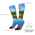 thumbnail image 6 of Zufioo Island And Coral Reef Print Long High Thigh Socks Knee-High Warm Stocking Women Boot Sock Leg Warmer High Socks for Daily Wear, Cosplay, 6 of 6