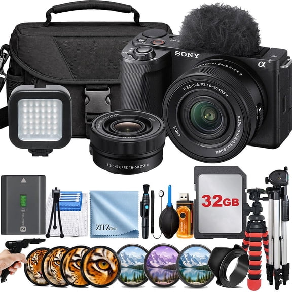Sony ZV-E10 II Mirrorless Camera with 16-50mm Lens Black (International Model)