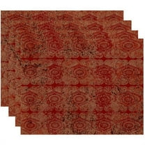 Simply Daisy 18" x 14" Patina Geometric Print Placemats, Set of 4