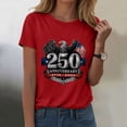 thumbnail image 2 of Independence Day Clothing 4th of July Independence Day USA Flag Short Sleeve Graphic T-Shirts Gym Workout Tshirt Red,XL, 2 of 6