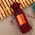 thumbnail image 1 of Nestingho 4Ud Bolsa Para Botella De Vino Roja Con Cordón Para Regalo Y, 1 of 6
