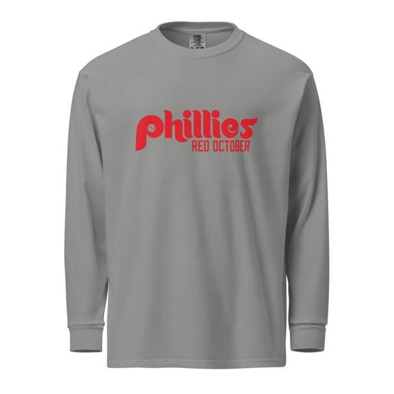 Phillies Red October Garment-dyed heavyweight long-sleeve shirt