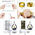 thumbnail image 3 of Earring Making Supplies DIY 912PCS Eye Pin Kit Earrings Findings Earrings Pliers, 3 of 10