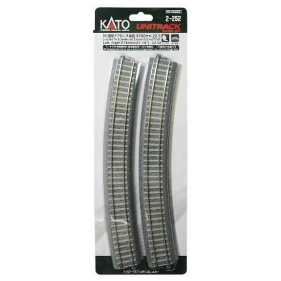 Kato 2-252 HO Scale 790MM RAD 22.5 EASEMNT