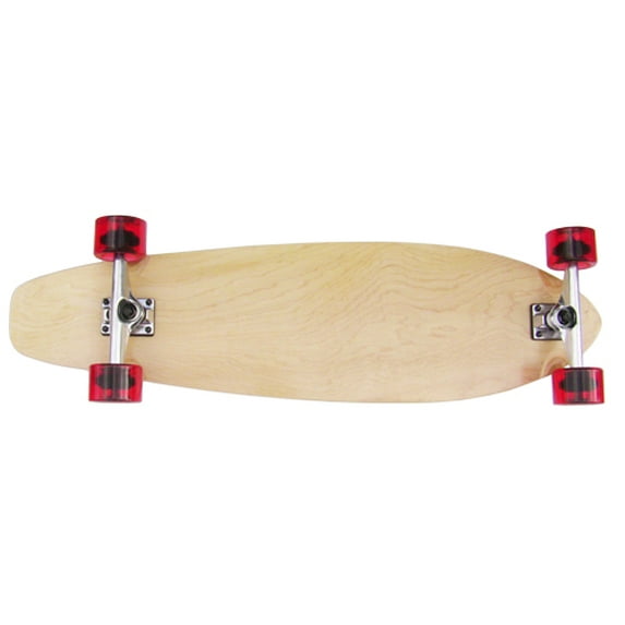 Natural LONGBOARD COMPLETE CRUISER KICK TAIL - 76mm wheels