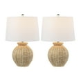 thumbnail image 7 of JONATHAN Y Nora 22" Rustic Coastal Rattan Globe LED Table Lamps, Brown (Set of 2), JYL4050A-SET2, 7 of 7