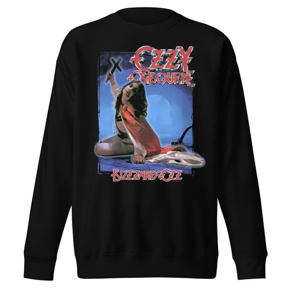 Ozzy Osbourne Blizzard of Oz Jumbo Print Unisex Sweatshirt - Black - Small