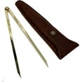 thumbnail image 5 of 5MOONSUN5's Vintage Navigation Straight Pattern Artist Divider Solid Brass Drawing Tool Professional 8” Long Solid Brass with Heavy Duty Brass Point Tool for Art Projector with Leather Case, 5 of 8