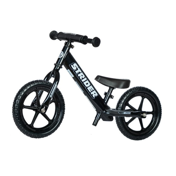 Bicicleta Balance Strider 12 Pro Black Pearl para niños de 1 a 4 años